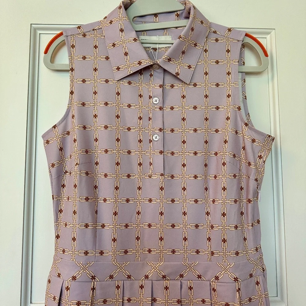 🍬 Tory Burch Sport Printed Performance Stretch Golf Dress - NWT - Size S 🍬 - Picture 2 of 7